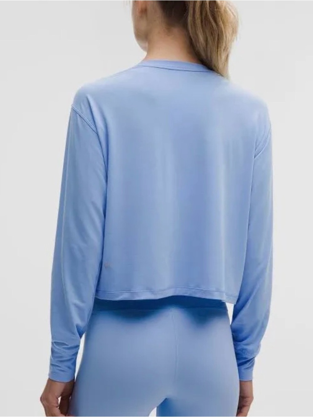 Lululemon Sinatra Blue Jersey Training WordMark long sleeve - Picture 3 of 5